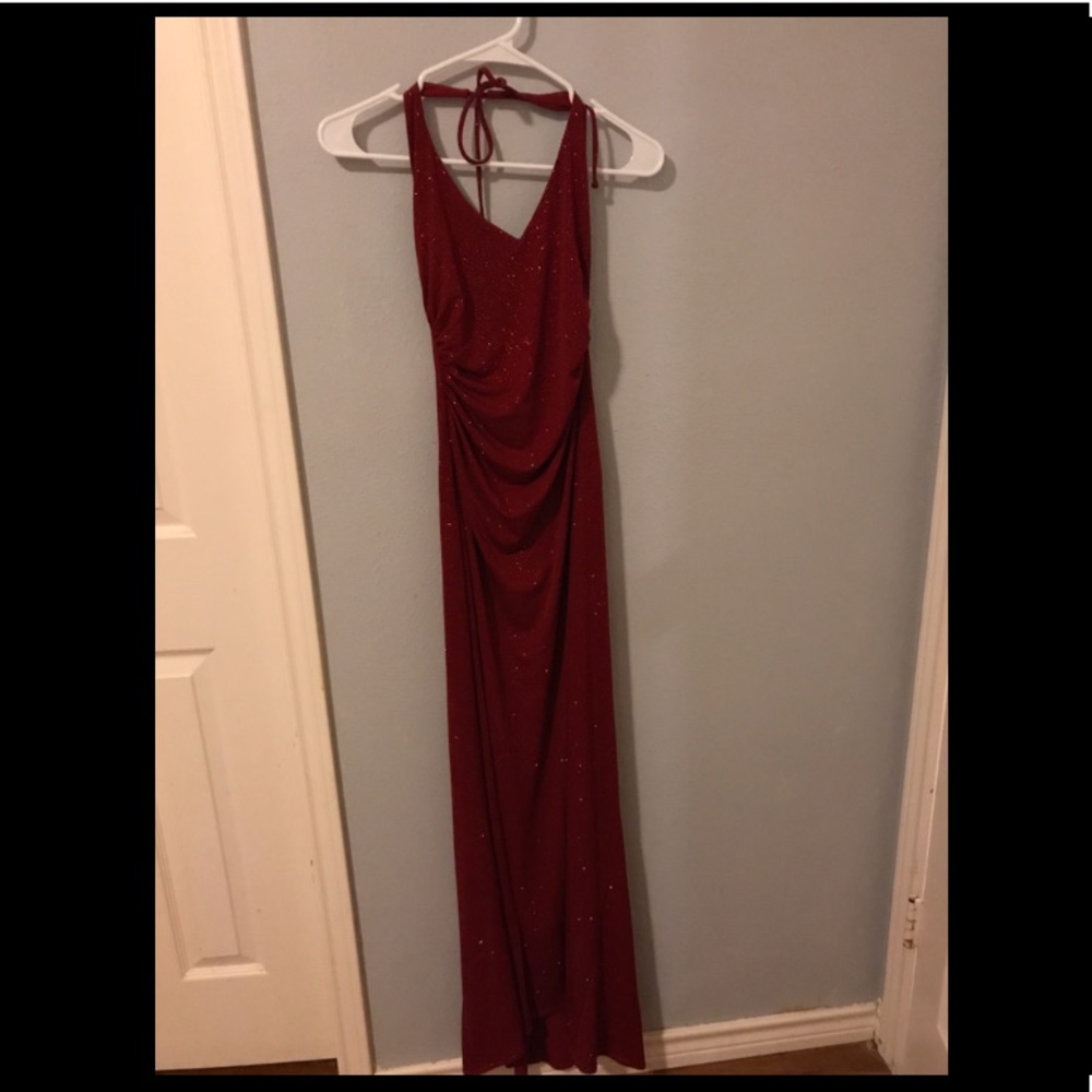 Red gown